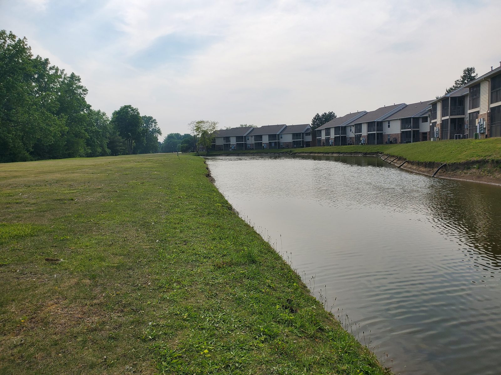 Eroded shoreline requiring remediation