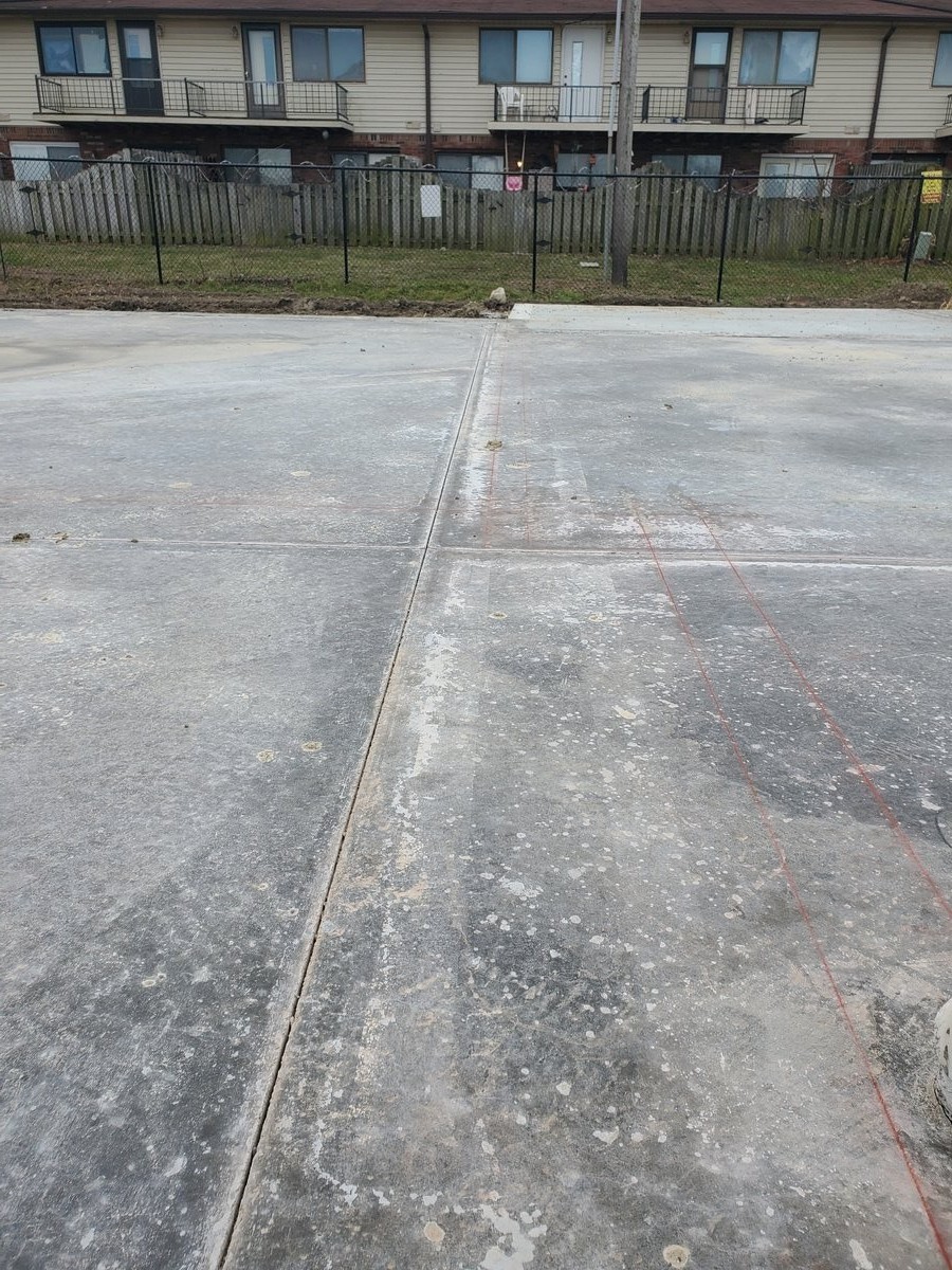 Concrete slab progress