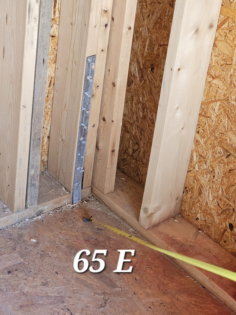 Wood stud wall framing
