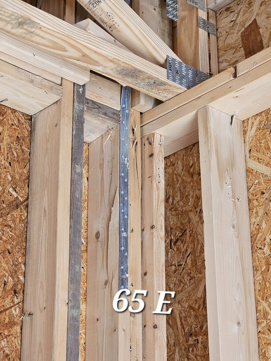 Framing with window rough opening